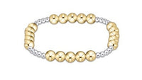 Enewton Classic Blissful Pattern 3mm Bead Bracelet - 6mm Mixed Metal