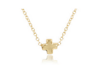 Enewton Egirl 14" Necklace Gold - Signature Cross Small Gold