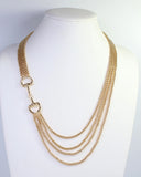 Caroline Hill Alana Horsebit Layered Chain Necklace