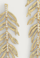 Anabel Aram Palm Leaf Dangle Earrings