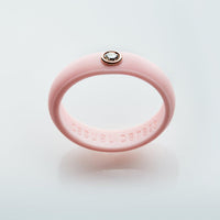 Casual Carats Classic Sakura (Light Pink) Silicone and Diamond Band