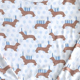 Dear Perli Two Piece Pajama Set in Hanukkah Dogs 12m - 18m