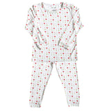 Dear Perli Toddler Pajama Set in Growing Love - 2T