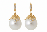 Theia Genevieve Pearl Drop Earring