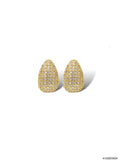 Theia Victoria Teardrop Pave CZ Hoop Earring