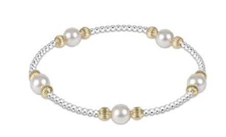 Enewton Purpose Dignity Pearl 6mm Bead Bracelet - Mixed Metal
