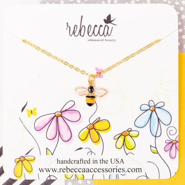 Rebecca Busy Bee Necklace
