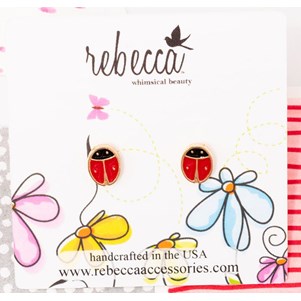 Rebecca Lady Bug Earring