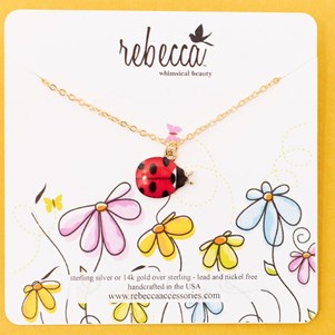 Rebecca Lady Bug Necklace