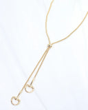 Caroline Hill Frances Horsebit Adjustable Chain Necklace