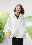 Rainraps Hooded Shiny Ivory SPORTYRAP | Sport Poncho