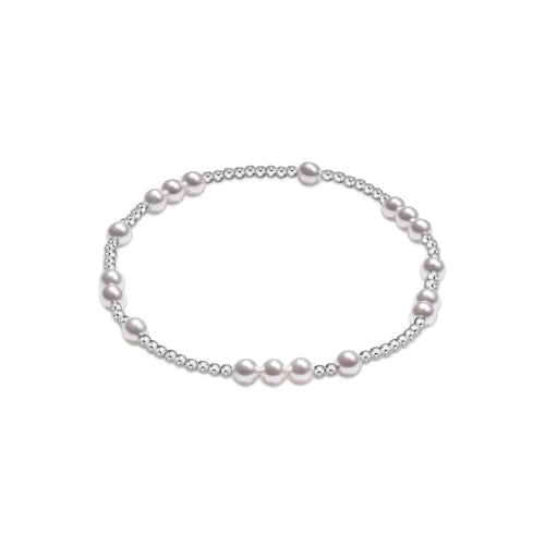 enewton Hope Unwritten Sterling 4mm Bead Bracelet with Pearl