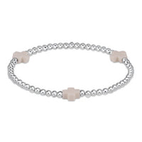 Enewton Signature Cross Bracelet with 3mm Sterling SIlver Beads