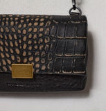 Daniella Lehavi Charlotte Clutch in Black/White Croco