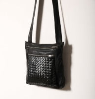 Daniella Lehavi Alma Crossbody Handbag in Woven Black