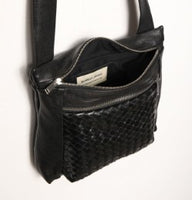 Daniella Lehavi Alma Crossbody Handbag in Woven Black