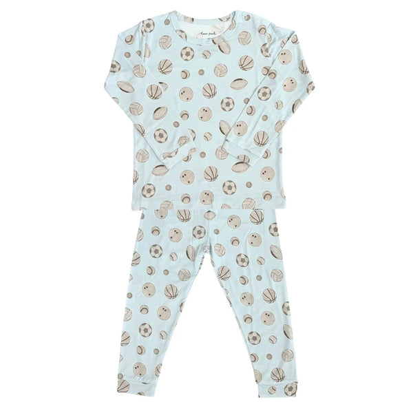 Dear Perli Toddler Pajama Set in Baby Baller - 2T