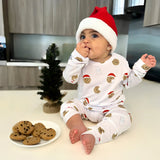 Dear Perli Toddler Pajama Set in Christmas Cookie Craze - 2T