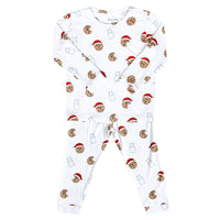 Dear Perli Toddler Pajama Set in Christmas Cookie Craze - 2T