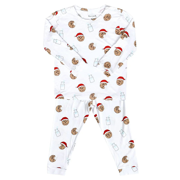 Dear Perli Toddler Pajama Set in Christmas Cookie Craze - 2T