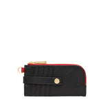 Hammitt 210 East Black Brushed Gold Red Zip