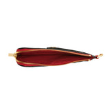Hammitt 210 East Black Brushed Gold Red Zip