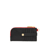 Hammitt 210 East Black Brushed Gold Red Zip