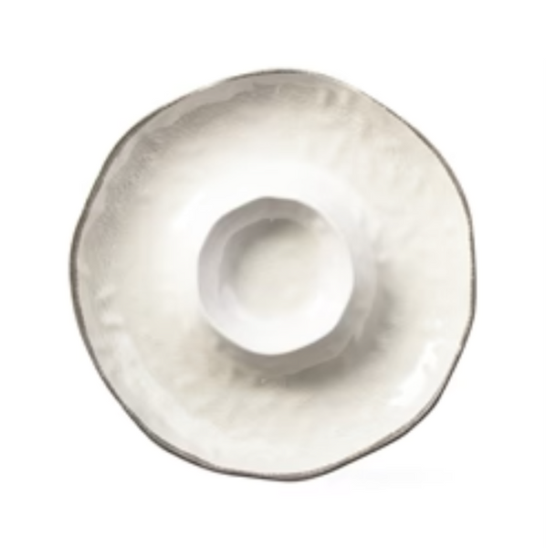 Tag Living Veranda Melamine Chip and Dip in White