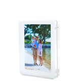 Tara Wilson White Background Square Flip Frame - Double-sided for Two 4" x 6" Pictures