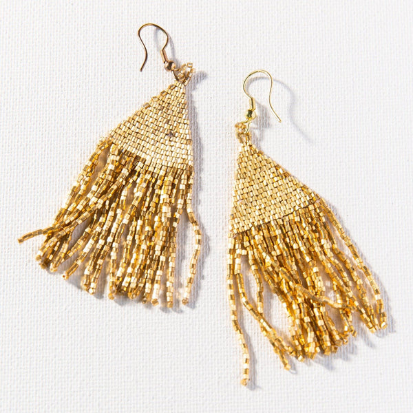 Ink + Alloy Gold Luxe Petite Fringe Earring