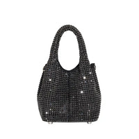 Melie Bianco Thea Crystal Handbag in Black