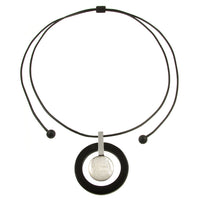 Origin Resin Circle Adjustable Pendant Necklace