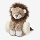 Elegant Baby Swirl Lion Bedtime Huggie Plush Toy and Blanket