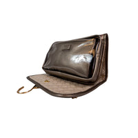 PurseN Getaway Toiletry Case in White Gold Quilted