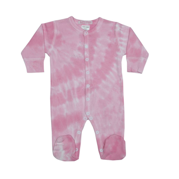 Baby Steps and Little Mish Baby Tie Dye Footie - Leah