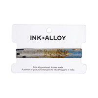 Ink + Alloy Alex Ombre Beaded Stretch Bracelet Blue