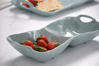 Pampa Bay Two Section Server in Aqua Melamine