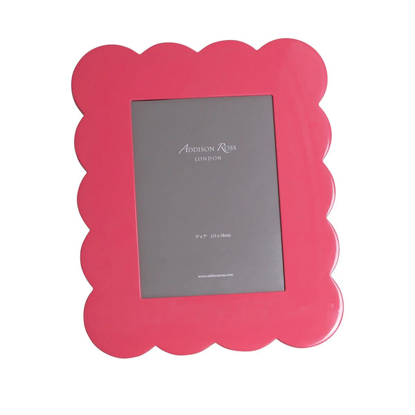 Addison Ross Scallop Picture Frame in Pink