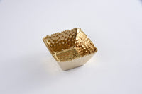 Pampa Bay Small Square Bowl in Gold