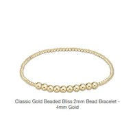 enewton Classic Gold Beaded Bliss 2mm Bead Bracelet with 4mm Beads Gold