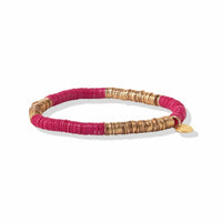 Ink + Alloy Grace Hot Pink and Gold Sequin Stretch Bracelet