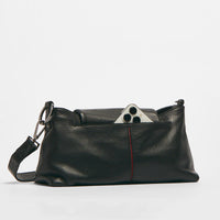 Hammitt VIP Satchel Baguette in Black with Gunmetal