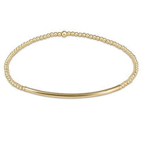 enewton Classic Gold 2mm Bead Bliss Bar Bracelet