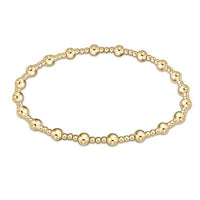 enewton Classic Sincerity Pattern 4mm Bead Bracelet Gold