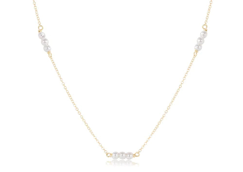 Enewton Joy Simplicity Necklace gold - 3mm pearl