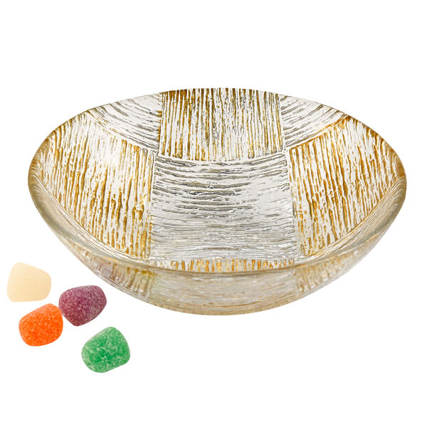 Badash 6" Oval Bowl with Cube Design