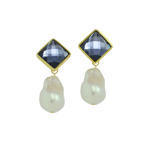 Betty Carre Odessa Square Crystal Dangle Earring