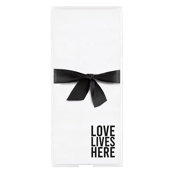 Santa Barbara Notepaper in Acrylic Tray - Love Lives Here