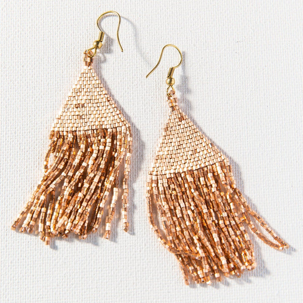 Ink + Alloy Rose Gold Luxe Petite Fringe Earring
