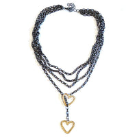 Margo Rebecca Priscilla Layered Heart Necklace